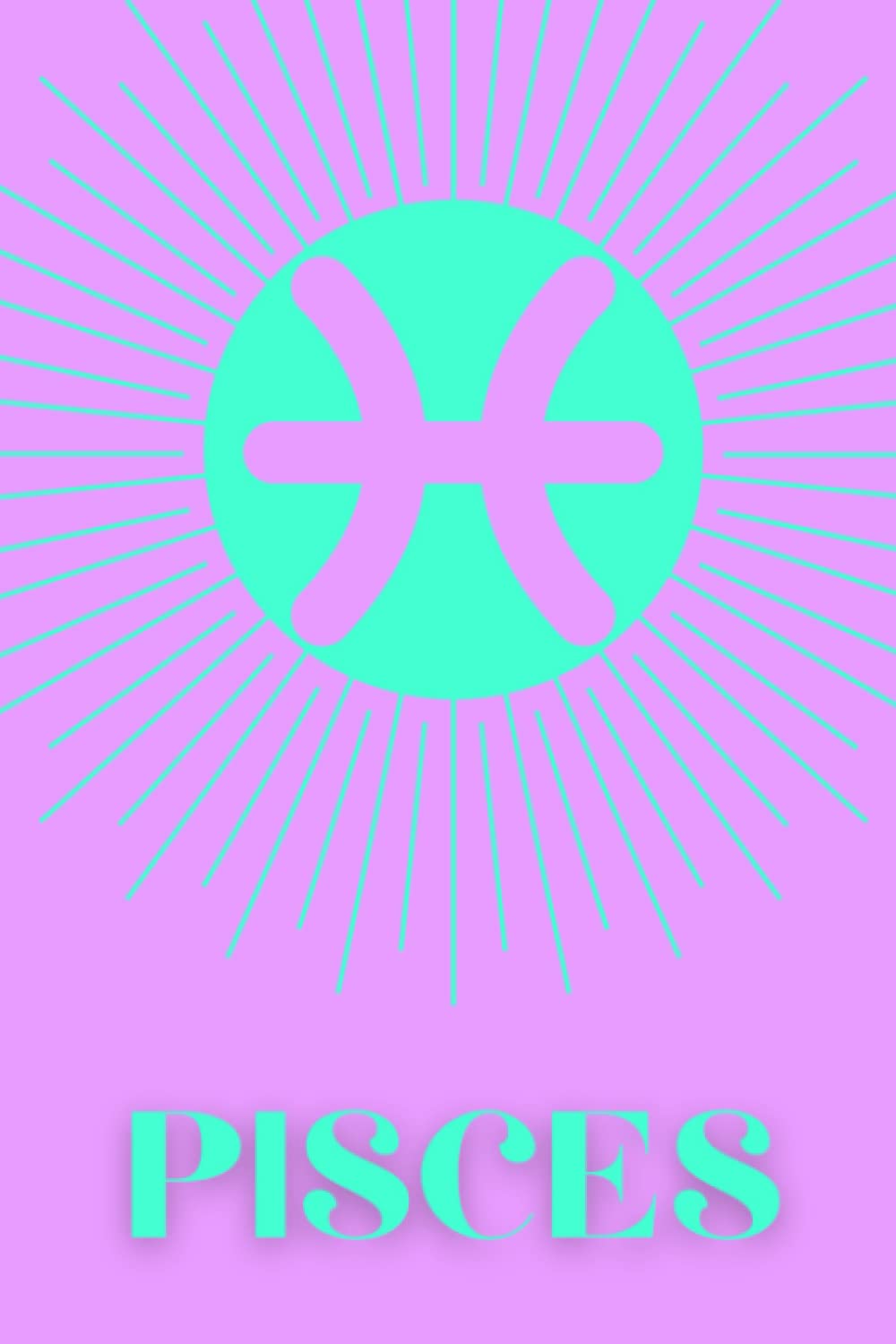 Pisces Notebook: 6x9 zodiac notebook