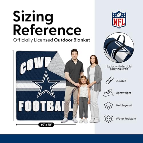 Image of Northwest NFL Taffeta Outdoor Blanket, Foldable Camping, Picnic Ground Mat, 60 x 70 Inches