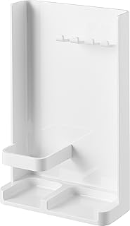 山崎実業(Yamazaki) 目隠し 歯ブラシ&チューブスタンド スリム ホワイト W13.2×D6.1×H21.1cm タワー tower 歯ブラシスタンド 歯ブラシホルダー 10025