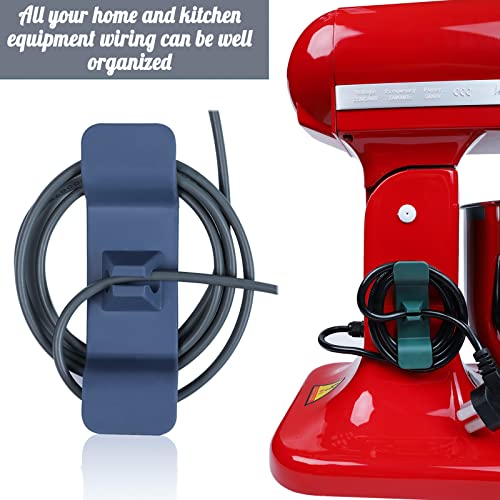 Azlnrmu 21Pcs Cord Organizer For Appliances, 7Color Kitchen Appliances Wrapper With 42 Double-Sided Adhesive Tape，Sticky And Sturdy Wire Stick On Mixer Air Fryers, Coffee Maker Blender #TOP2
