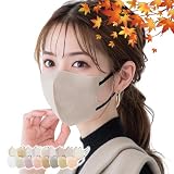 [ｌｉｂｅｒ] cicibella マスク 160枚 花粉対策 Cタイプ シシベラ マスク 不織布 立体マスク 血色マスク 17色 小顔 丸顔 3層構造 普通サイズ 息がしやすい カラーマスク くちばし 使い捨て おしゃれ 耳が痛くならない 可愛い 女性 母の日 プレゼント (160, オールドレースブラック)