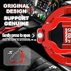 Original | Tybasthe Push Start Button Cover, Car Engine Start Stop Button Cover Protector, Cool Car Accessories Interior Decor Sticker Motorcycle Key Ignition Switch Cover, Red