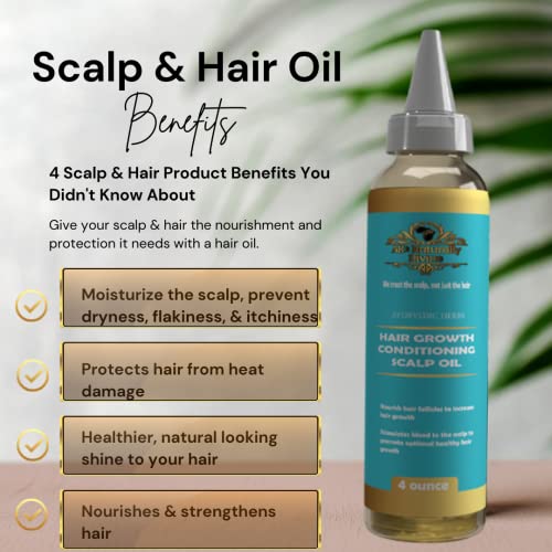 Ayurvedic Herbs With Rosemary & Mint Hair Oil For Damaged Hair, Curls,Hydrates And Repairs, Hair Moisturizer For Dry Damaged Hair. With Detangling Oils 4Oz. #TOP3
