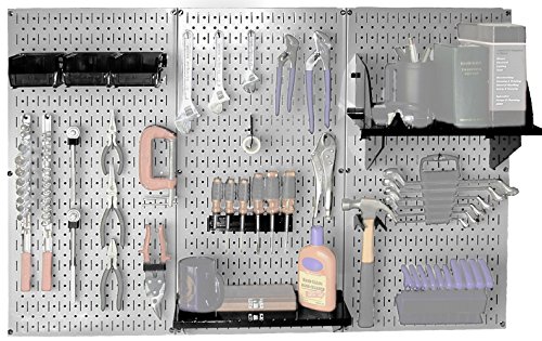 Wall Control 30-Wrk-400Gb Standard Workbench Metal Pegboard Tool Organizer,Gray/Black #TOP1