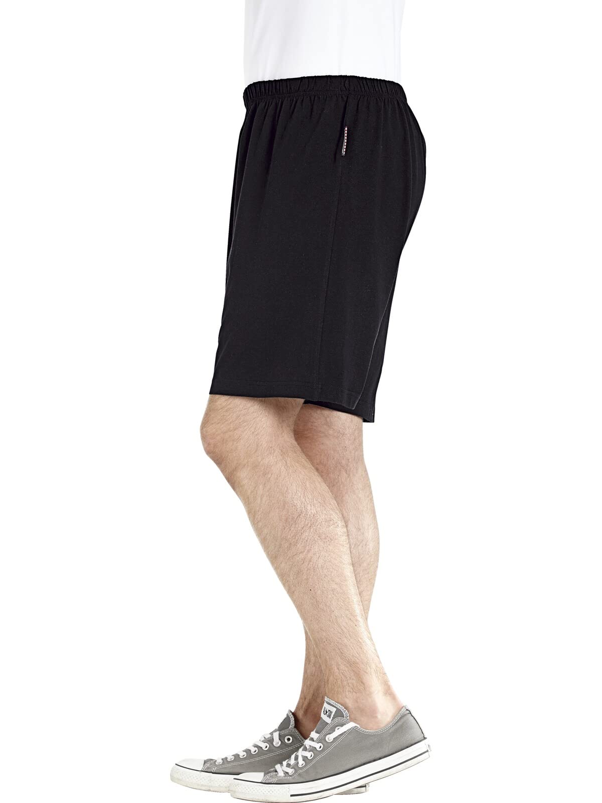 Jan Vanderstorm Herren Kurze Schlafhose Malvik | Pyjama Shorty | Gummizug | reine Baumwolle | große Größen L-7XL