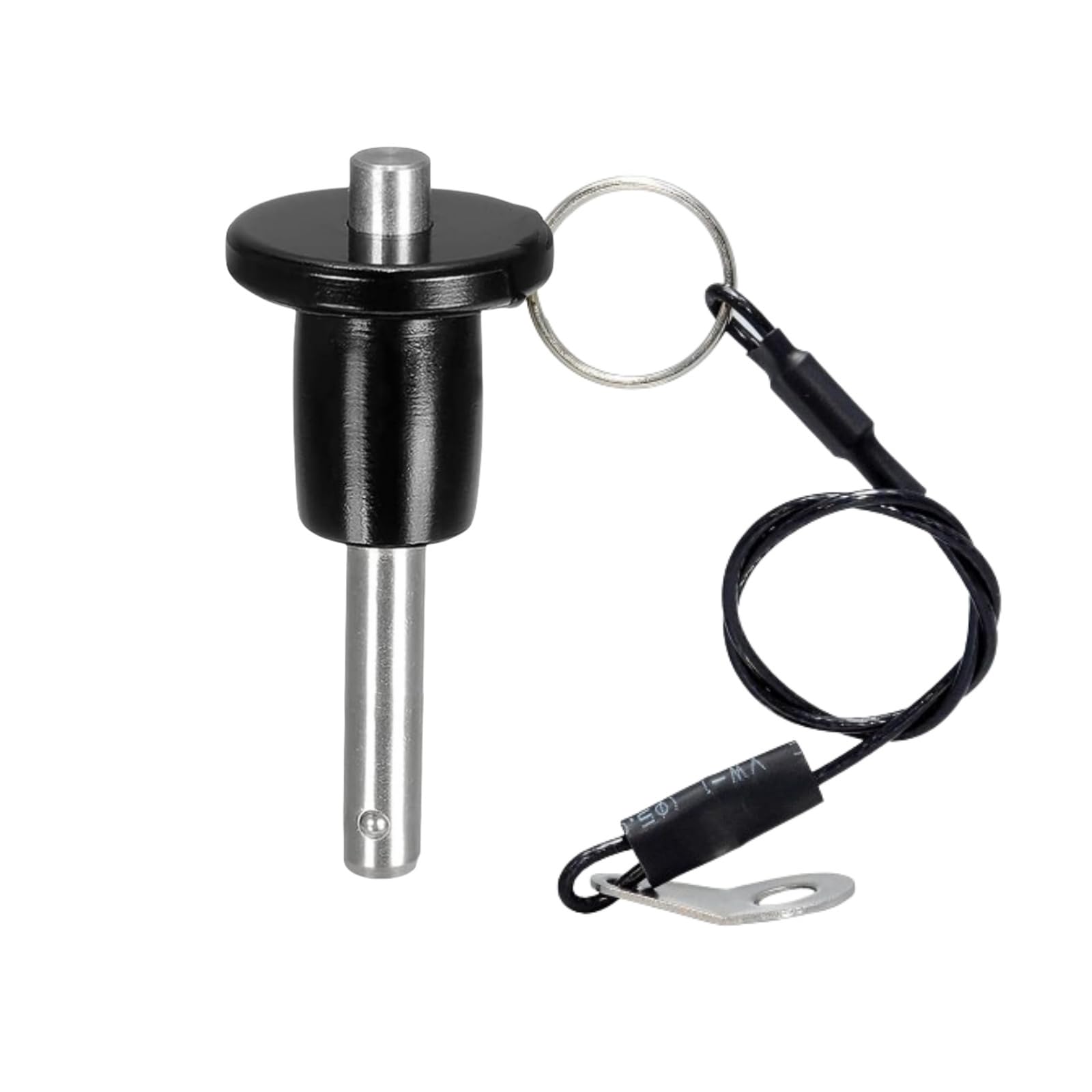 Ball Locking Pin, 304 Stainless Steel Push-Button Quick Release Pin Quick Release Fastening Locating Safety Pins with Lanyard Cable (6X40mm)