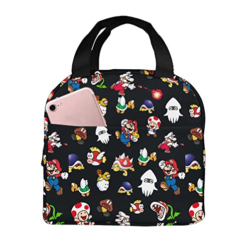 Cartoon Lunch Bag Waterproof Lunch Box Bag Ice Bag Picnic Bag Reusable Men and Women Travel Portable Storage Bag