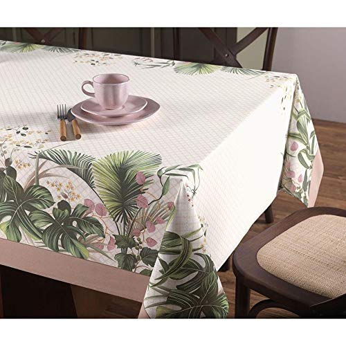 Toalha de Mesa Retangular Silvestre Floral 140x210cm 6 lugares Karsten