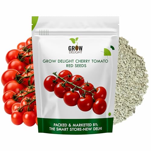 Image of Cherry Tomato Red (Lal Cherry Tomatar) (50 Seeds) Exotic Vegetable Seeds for Home Garden, Organic & Hybrid, Perfect for Home Gardening, Planting For Pots and Patio