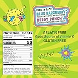 Fruit Roll-Ups Sour Fruit Flavored Snacks, Blue Razzberry & Berry Punch Flavors, Variety Pack, 15 oz (30 Count)