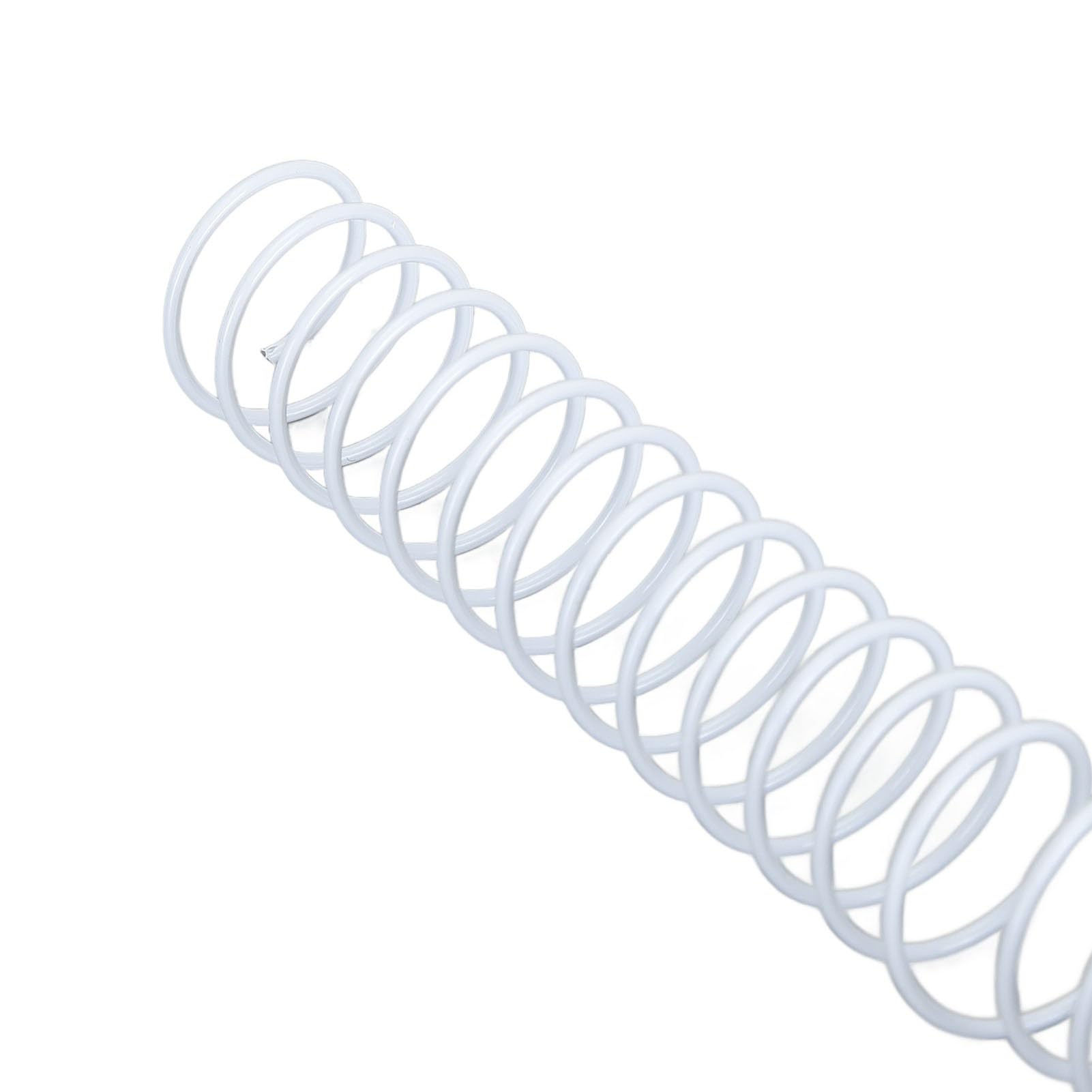 100 Pezzi 48 Pettini per Rilegatura Ad Anelli, capacità 140 Fogli, Passo 4:1, Dorsi di Rilegatura in Plastica, Ideali per Notebook, Calendario, Album di foto. (WHITE)