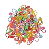  Miryo-100pcs marcadores de la puntada de plástico para hacer punto del ganchillo de bloqueo, cierre de ganchillo, herramientas para hacer punto Multicolores