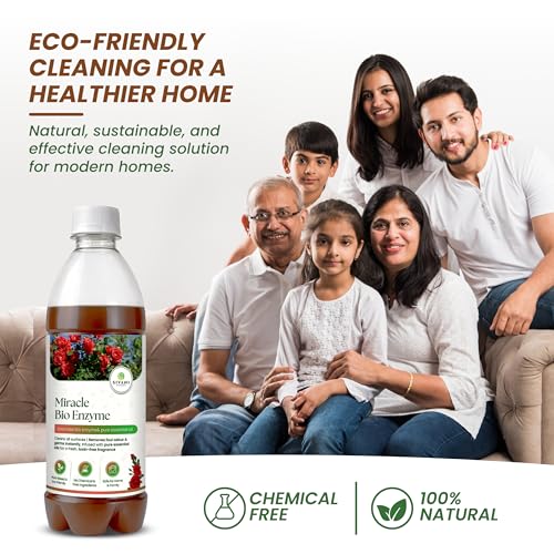 Image of Sivani Naturals Miracle Bio Enzyme Multi Surface Cleaner | Drain De Clogger & Air Cooler Cleaner | Safe & Effective