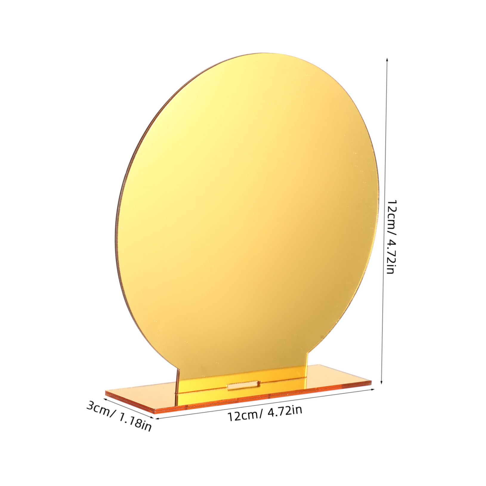 CIYODO 6 Sets Acrylic Table Number Signs with Stands Reusable Wedding Supplies for Parties Smooth Surface Blank Table Sign Holders Stable Base for Events and Banquets