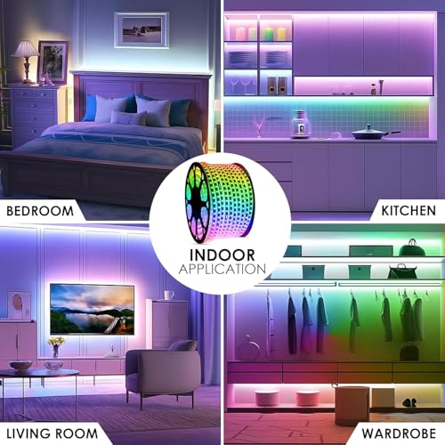 ZALAR 20M Multicolor LED Rope Light - Image 5
