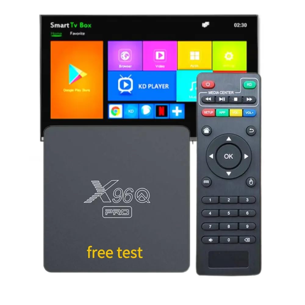 X96 Mini tv-box, 1 GB RAM en 8 GB ROM Box Android TV Box Media Player hoge kwaliteit (Android 10.0) met afstandsbediening en HDMI-kabel, multimediaspeler, 4K tv-box