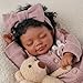 BABESIDE Lifelike Reborn Baby Dolls Black Girl – 20 Inch Lifelike Newborn Real Life Baby Dolls with Soft Weighted Body, Comfort Companion for Bedtime, Naptime & Emotional Support Gift for Kids Age 3+