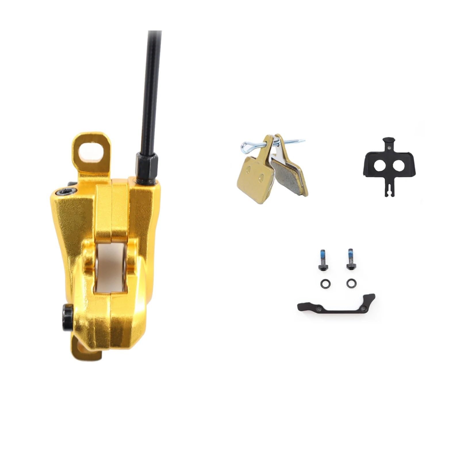 Tambor Trasero para Bicicleta Freno de Disco hidráulico para, Piezas de 2 pistones para MTB, Pinza de Rotor 160mm, Juego de Frenos de Aceite Delantero y Trasero de 1000mm y 1800mm