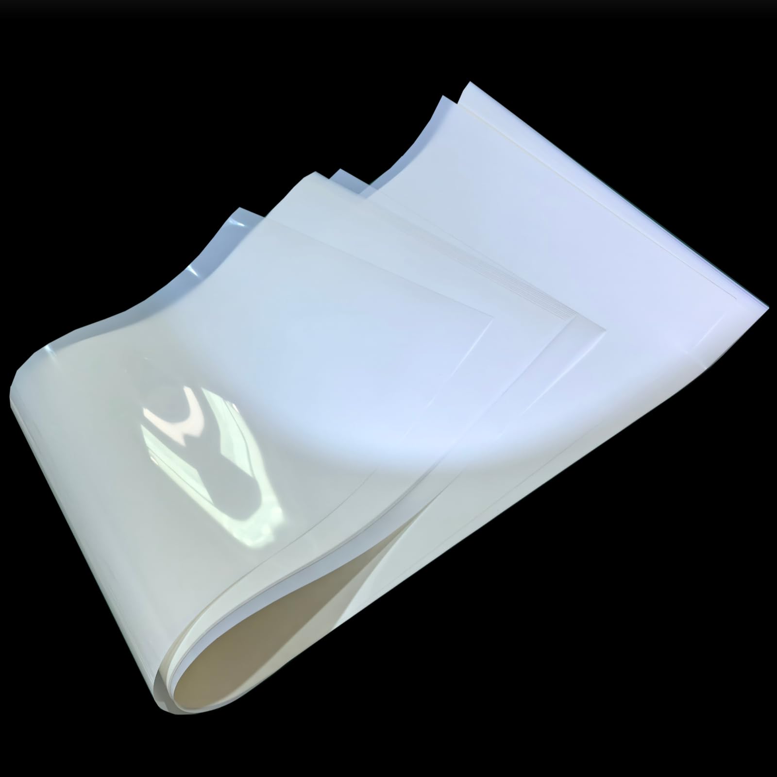 Lot de 5 feuilles de pochoirs vierges en Mylar translucide laiteux pour découpe, cadeau, 61 cm x 91,4 cm, 10 mm/0,25 mm d'épaisseur. Matériau de gabarit en acétate, feuilles en plastique artisanales