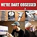 Shot! Darts Flight Deck One Piece Dart Flight and Shaft System, Reduced Deflections, Standard Shaped Flight (350 Micron), Made in New Zealand, Available in Set of 3, Short Length & Black Color