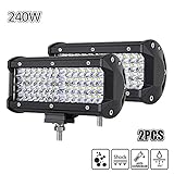 【WEITHIN ANWENDBAR】Universelle Montage Halterungen sind im Preis inbegriffen,einfache Montage auf alle Montagelöcher und -öffnungen mit Standard-Basishalterungen,Geeignet für 9-30-V-Fahrzeuge;dieses zusatzscheinwerfer auto ist Ideal für LKW, Traktor, weg von der Straße, Jeep, Aufnahme, ATV, UTV, Motorrad.