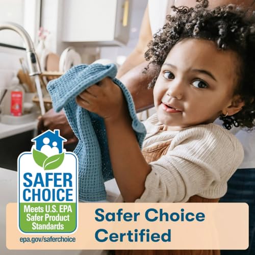 Image of ECOS Plant Based Dish Soap Variety Pack - Natural Dishwashing Liquid Cuts Grease - Hypoallergenic for Sensitive Skin - Free & Clear, Lavender, Grapefruit, Pear - 25 Oz (4 Pack)