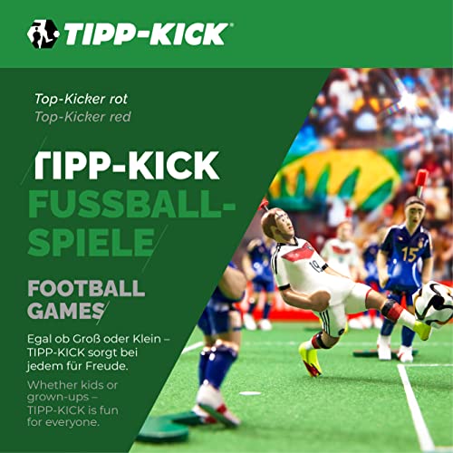 TIPP-KICK Kicker Classic I Original Spieler für Groß & Klein I Spielspaß mit der Fußball-Figur Spiel I Zubehör I Trikot Rot
