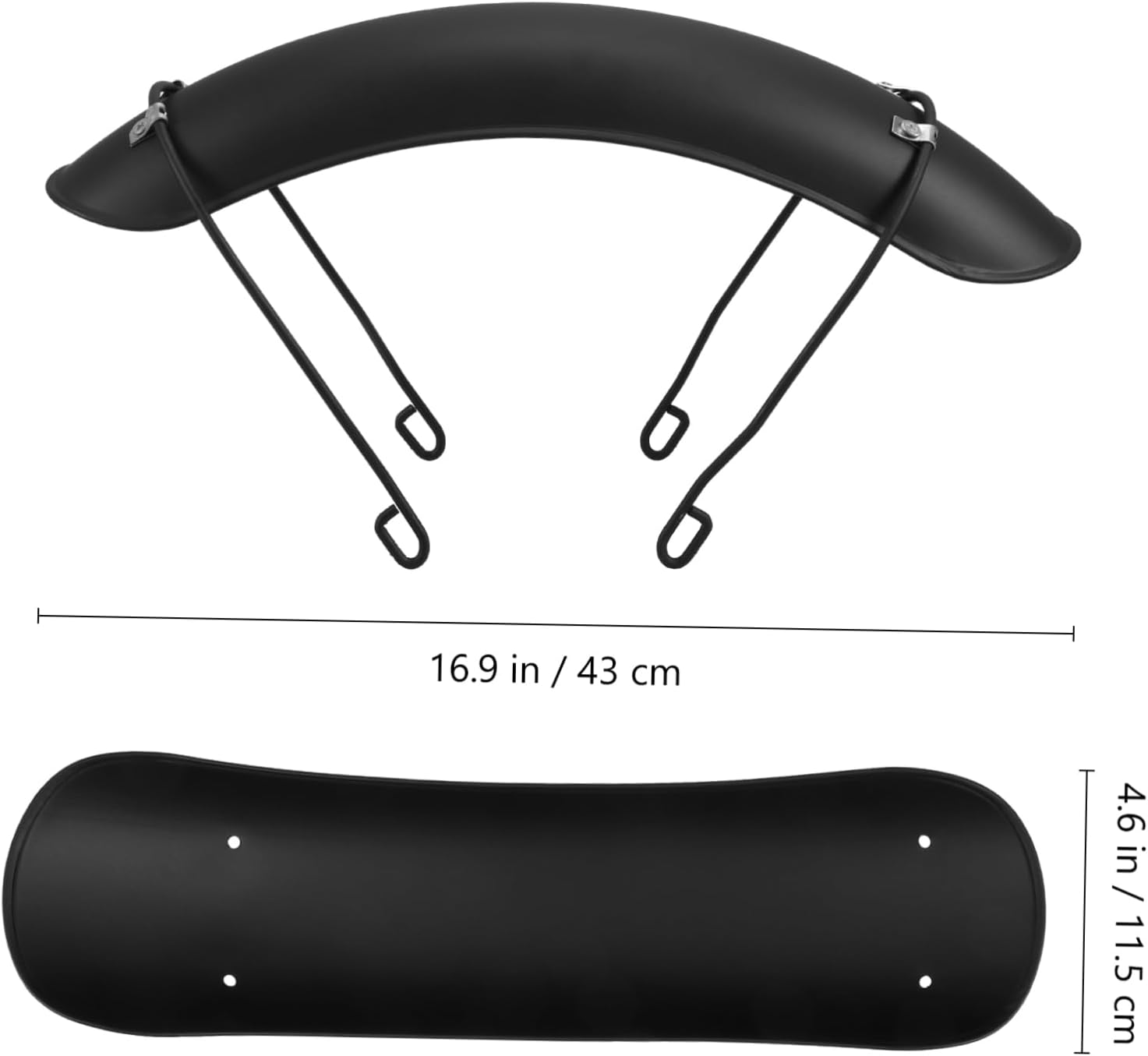 Motorcycle Front Wheel Mudguard Brackets Sturdy Iron Easy Install Mud Flap Guard Protector