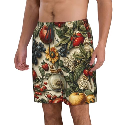 Men's Swim Trunks Bathing Suit Quick Dry Beach Board Shorts - Italian Theme Pattern Cool2