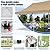 TOOLUCK Canopy 10x20 Pop Up Canopy Tent with 4 Sidewalls, Waterproof Commercial Canopy Ez up Outdoor Instant Gazebo UV Protection 50+ Event Shelter, Party Tent for Parties Garden Camping, Khaki