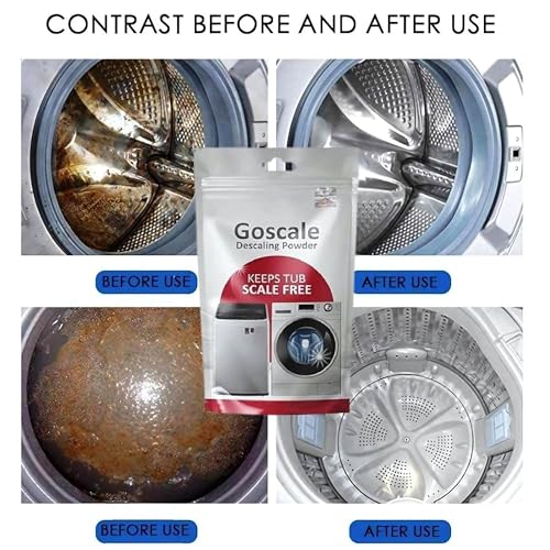 Image of LG Washing Machine Cleaner Descaler Powder Descaling Appliance Quick Drum Descale Deep Cleaning for Semi and Fully Automatic Front and Top Load Tub Clean Pouches 100g (4 oF pACKET)