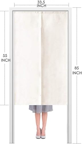 Miniatura 7 de Cortina de puerta japonesa, cortinas asiáticas de algodón Noren, cortina de puerta japonesa, cortina de puerta de lino de algodón, 33.5 x 55