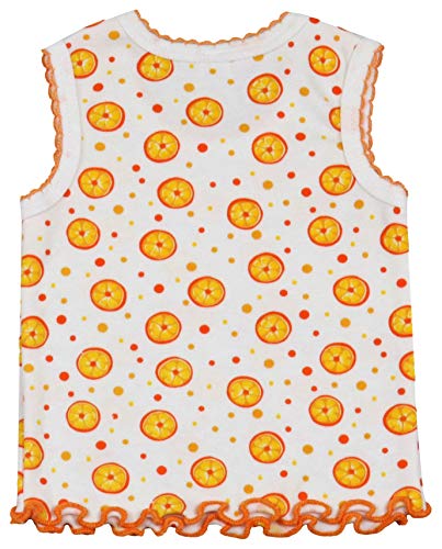 Image of ToBeInStyle Girl's 4 Pack 100% Cotton Ruffle Hem Tank Tops Super Soft Undershirts