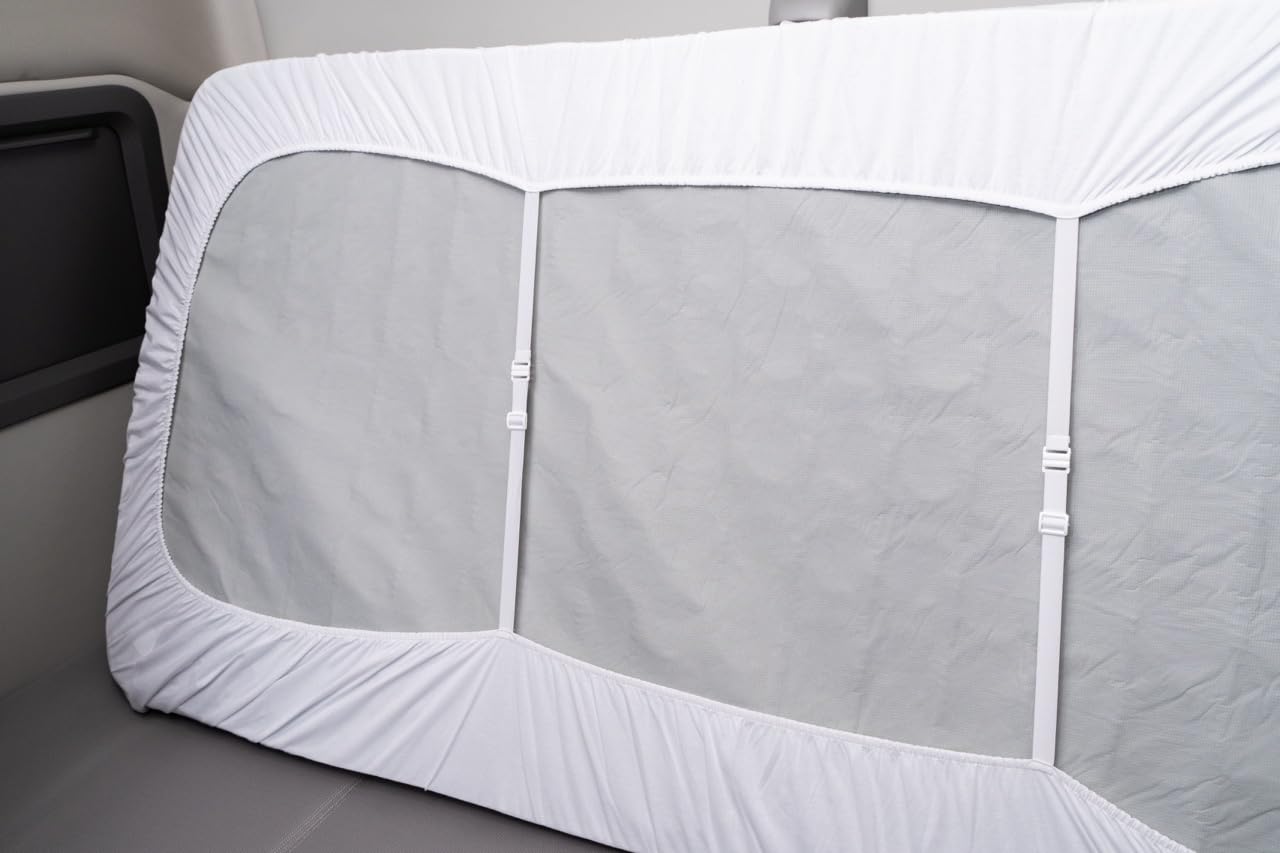 LUCiE No-Slip Breathable Cotton Mattress Protector with Adjustable Straps – Waterproof, Hypoallergenic, Machine Washable, Fits Twin & Twin XL Mattresses up to 11" Deep (White)