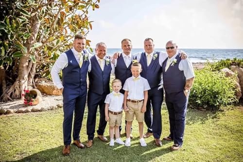 Men's Suit Vest and Pants Set 2 Piece Formal Bussiness Wedding Slim Fit Suits Groomsmen Prom Casual Suits4