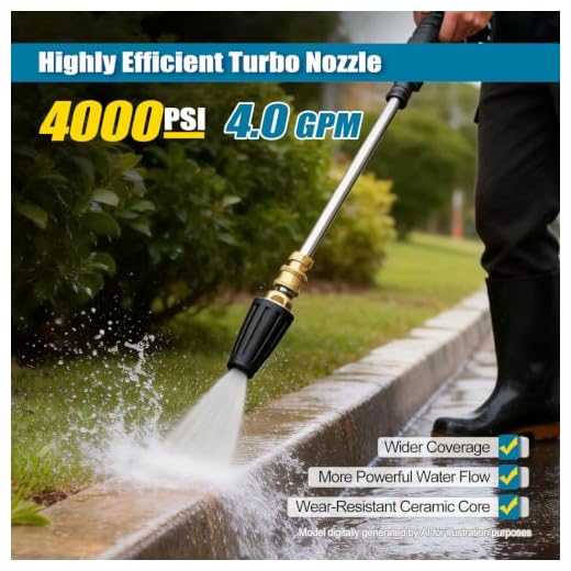 FIDISP 4000 PSI Pressure Washer Turbo Nozzle