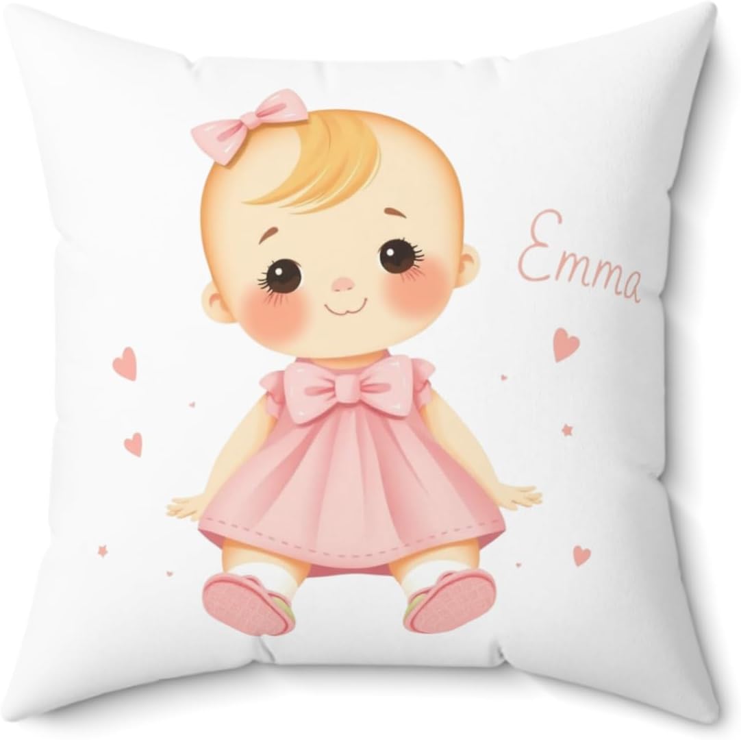 Emma Baby Shower Pillow – Comfy Throw for Girls – Personalized Gift for Emma
