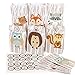 Produktbild nikima Schönes für Kinder 12 Papiertüten Waldtiere | H 23cm - 8 x 12cm | inkl. 12 Aufkleber | Geschenktüte Kindergeburtstag Mitgebsel Gastgeschenk