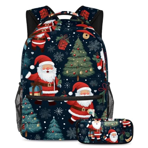 Cartable enfant Père Noël pour ranger facilement toutes ses affaires sans s'encombrer
