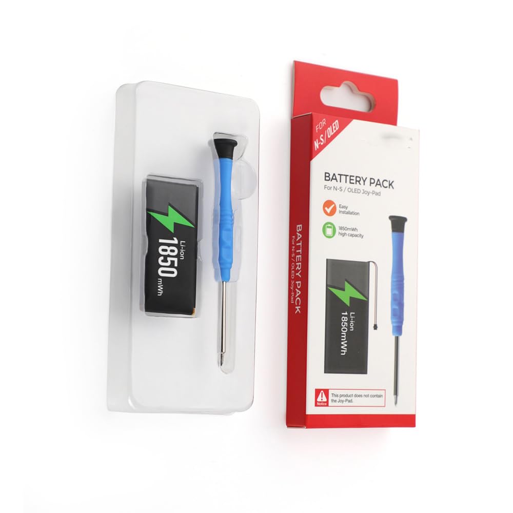 New World 1850 mAh Rechargeable Battery Pack Replacement for Nintendo Switch Joy-Con Controller
