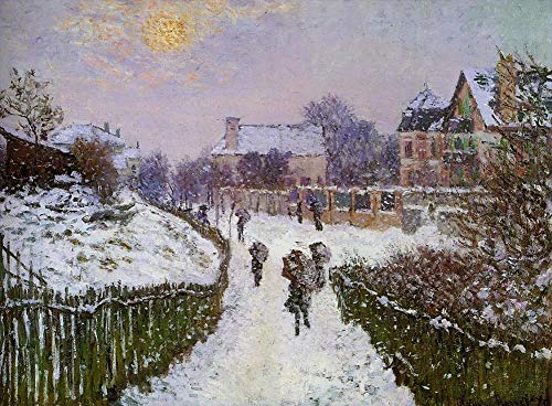 Peinture Monet Boulevard St Denis Argenteuil pour remplacer vos posters plats par de la vraie huile