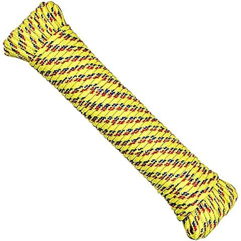 SteadMax 200 ft Poly Rope, Diamond Braided 3/16 inch Rope for Outdoors, General Purpose Rope Utility Cord, Ideal for Sports, Tents, Hammocks, Halters, Harnesses, Awnings (2 Pack, 100ft Each) Cover