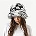 Fuzzy Bucket Hat Y2k Fashion Warm Winter Hat Fluffy Furry Plush Faux Fur Hats Fishing Hat Bucket Hats for Women 2025 Black White