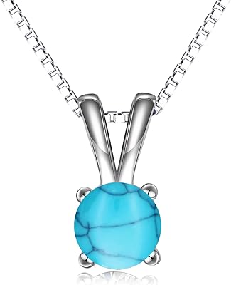 925 Sterling Silver 5A Cubic Zirconia Necklace Solitaire Pendant Necklace for Women