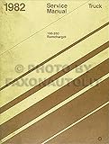  1982 Dodge Pickup Truck & Ramcharger Repair Shop Manual Original