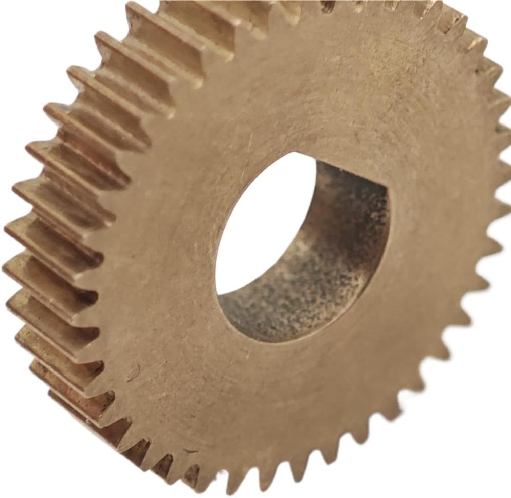 Gear Pinion, Engine,Copper 0.6M 58T Straight Teeth 36mm Diameter 5mm Thickness .6 Module 58 Cylindrical Wheel Shaft Hardware(3x2.5mm D bore)
