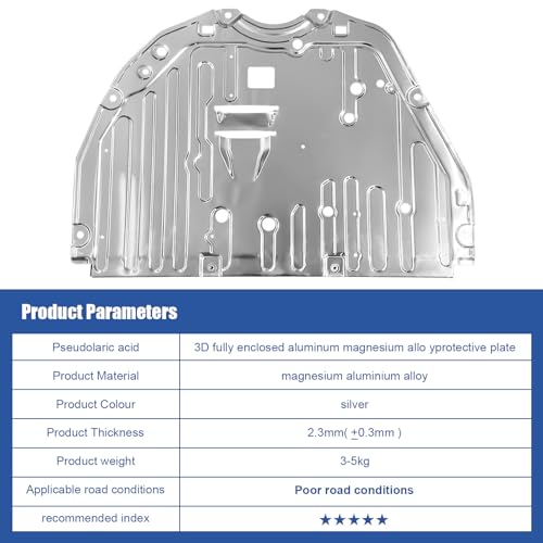 Image of Engine Splash Shield Guard 74114T50000 Fit for Honda Accord 2023 2024 | Engine Case Guard Under Car Shield Cover OEM 74114-T50-000 Front Engine Splash Guard Underbody Skid Plate