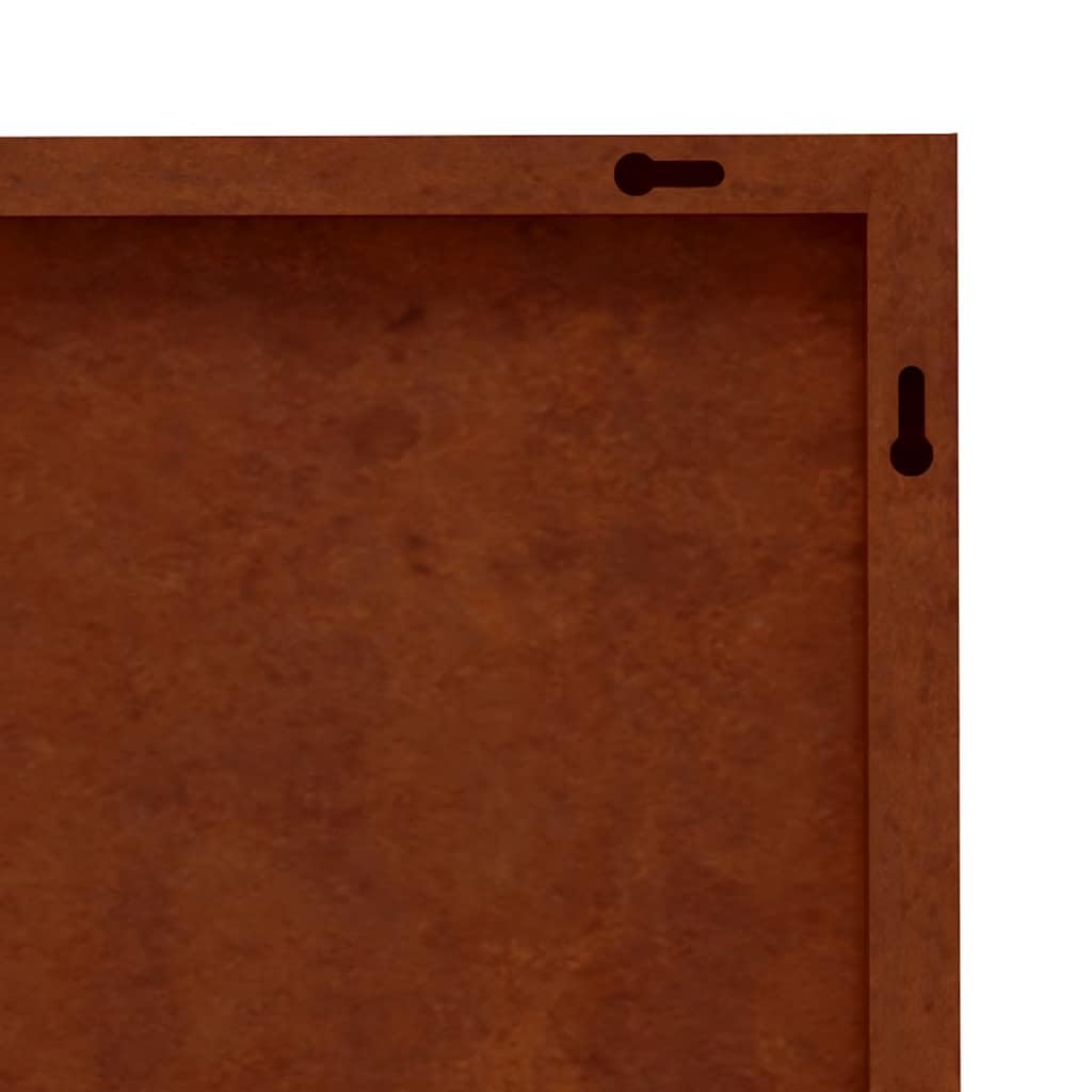 Adorno Pared jardín 2 uds Acero corten diseño árbol 105x55 cm, Casa y jardín Decoración Obras de Arte Carteles, copias y Arte Visual, Marrón, 4.43kg