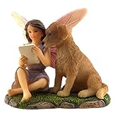 PRETMANNS Fairy Garden Fairies - Fairy Garden Accessories - Fairies for Fairy Garden - Garden Fairy Figurine Sofia with Dog for Miniature Garden - 1 Item