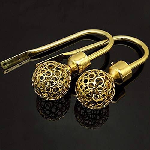 Large Stylish Curtain Holdback Metal Ties Tassel Arm Hook Loop Holder U-Shape Round Window Wall Decor Hanger-3(1) (3)